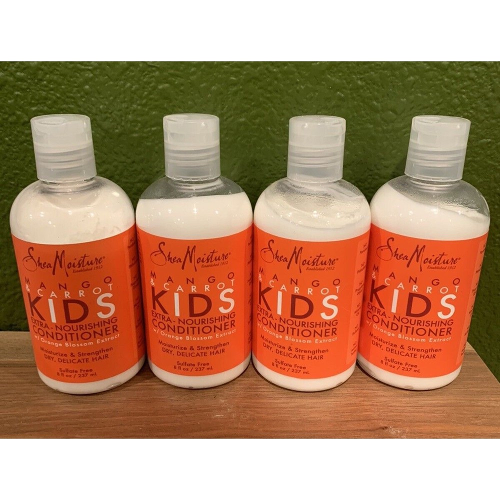 4 Shea Moisture Kids Extra-nourishing Conditioner Mango and Carrot 7.7 Oz LOT